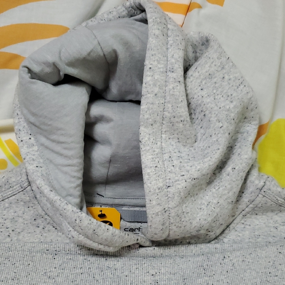 NWT Carhartt Sz XL Relaxed Fit Midweight Logo Sleeve Graphic Sweatshirt Asphalt - Picture 14 of 15